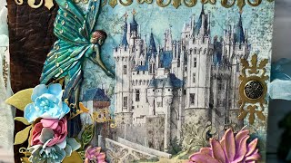 Stamperia Sleeping Beauty Wonderland Album Overview Scrapbooking mix media pop up Handmade [upl. by Emery]