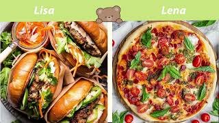 Lisa Or Lena  Food Edition [upl. by Nylra]