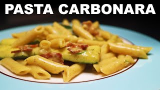 Carbonara pasta with zucchini [upl. by Euqor]