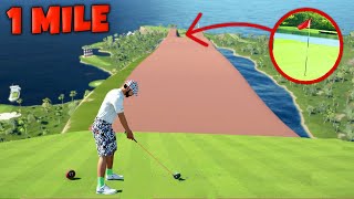 The LONGEST Golf Hole EVER PGA Tour 2K21 [upl. by Airebma]