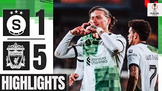 Darwin Nunez Double  Sparta Prague 15 Liverpool  Highlights [upl. by Oster243]