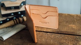 Making a Leather Billfold Wallet [upl. by Gwendolyn]