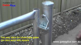 Gate Latch 2 way for round pipe and square [upl. by Targett140]