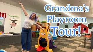 Grandma’s Playroom Tour  Playroom Ideas [upl. by Ardnikat]