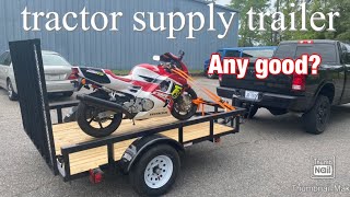 2020 tractor supply 6x8 trailer review [upl. by Atwater89]