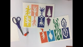 Matisse Paper CutOuts Positive and Negative Space [upl. by Nylarak905]