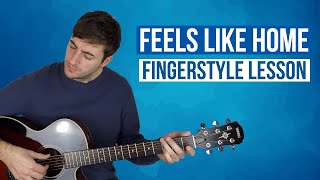 How to Play Feels Like Home Bonnie Raitt Fingerstyle Guitar Lesson [upl. by Anoyet772]