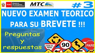 EXAMEN TEORICO DE CONDUCIR 🚘  3 preguntas y respuestas licencia de conducir A1 touring ✅ [upl. by Anielram194]