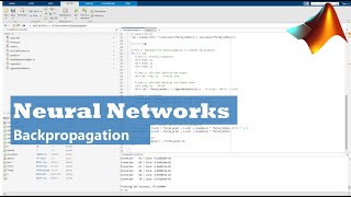 Neural Networks Backpropagation in MATLAB [upl. by Nyrok616]