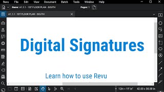 Bluebeam Revu Digital Signatures [upl. by Kedezihclem809]