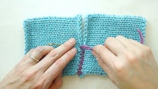 The Mattress Stitch Sewing for Knitters [upl. by Naujat42]