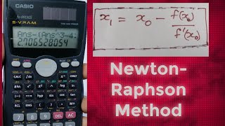 Newton Raphson method using calculator [upl. by Una]