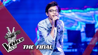 Justin – Bellyache  The Final  The Voice Kids  VTM [upl. by Ennayehc976]