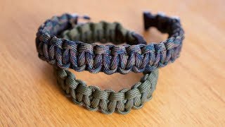 SUPER EASY Paracord Bracelet in 90 SECONDS [upl. by Ardekal239]