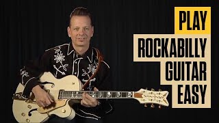 Play Rockabilly Guitar Easy  Part 1  Rockabilly Guitar Lesson  Guitar Tricks [upl. by Carmel773]