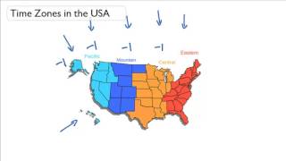 Time Zones in USA [upl. by Neleag]