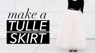 How to Make a Tulle Skirt  WITHWENDY [upl. by Felicdad274]