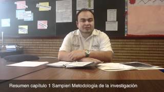 Resumen capítulo 1 Metodología de la Investigación [upl. by Rollet426]