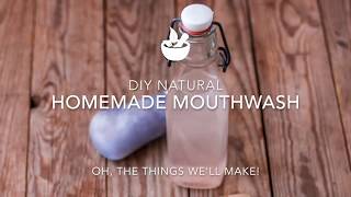 Natural DIY Mouthwash A dentists recipe [upl. by Hadden561]