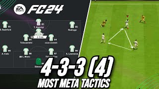 INSANE META TACTICS Best 4334 Custom Tactics EA FC 24 [upl. by Willcox]