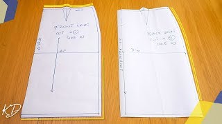 HOW TO DRAFT BASIC SKIRT PATTERNS  KIM DAVE [upl. by Trofmoc834]