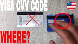 ✅ Where To Find Visa CVV Code 🔴 [upl. by Christianity]