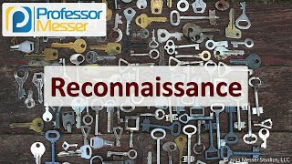 Reconnaissance  SY0601 CompTIA Security  18 [upl. by Atsedom]