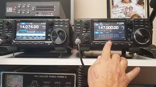 Icom IC9700  IC7300 Comparison [upl. by Ahsekam913]