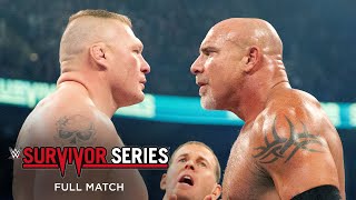 FULL MATCH Goldberg vs Brock Lesnar Survivor Series 2016 [upl. by Fabe649]