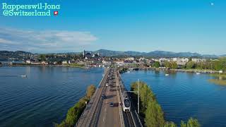 RapperswilJona  Switzerland 4K drone footage [upl. by Foley]