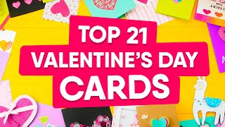 TOP 21 Valentine Cards Handmade  Easy amp Cute DIY Ideas 2020 [upl. by Lehplar]