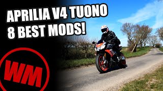 Aprilia Tuono V4 1100 8 Best Mods [upl. by Airemat340]