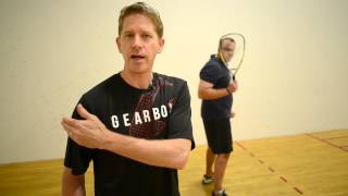 Racquetball Safety Rules Demonstration [upl. by Zebada]