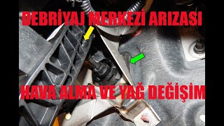 Debriyaj Alt Merkezi Arızası Nasıl Anlaşılır Debriyaj Alt Merkez Havası Nasıl Alınır [upl. by Aileve49]