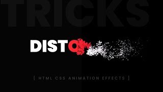 CSS3 Text Distortion Animation Effects  Tricks [upl. by Karola831]