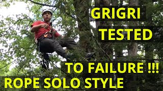 Grigri Failure Test  Rope Soloing Style [upl. by Akirehs244]