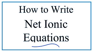 Net Ionic Equation Practice Problems [upl. by Ytsenoh]