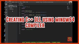 Creating C DLL Dynamic Link Library using MingW64 gcc Compiler under Microsoft Windows [upl. by Elades]