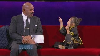 Ask Steve Steves grandsons TV debut  STEVE HARVEY [upl. by Iohk]