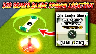 Shindo Life  Getting New Dio Senko Blade Spawn Location  Damage Showcase [upl. by Boonie]