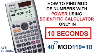 How to calculate MOD of power function [upl. by Airdnaid]