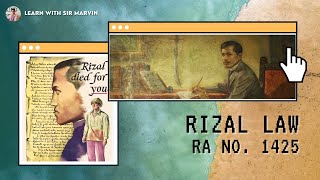 Chapter 1 RIZAL LAW RA No 1425 [upl. by Liauqram]