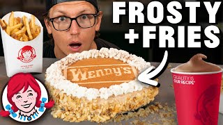 Josh Makes A Wendys Frosty and French Fry Cheesecake [upl. by Afatsuom]