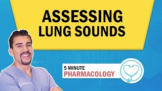 Lung Auscultation Locations Assessment Patho for Nursing students  NCLEX [upl. by Olbap814]