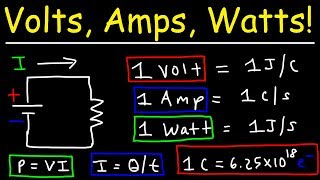 Volts Amps amp Watts Explained [upl. by Peony]