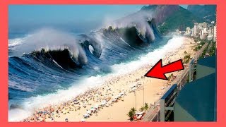 Top 5 Destructive Tsunamis Caught On Camera [upl. by Ecinue]