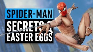 SpiderMan PS4  60 Easter Eggs and Secrets [upl. by Amahs]