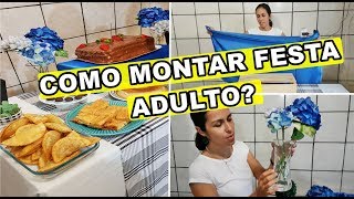 Como Decorar Festa de Aniversário Simples  ADULTO MASCULINA [upl. by Sotsirhc655]