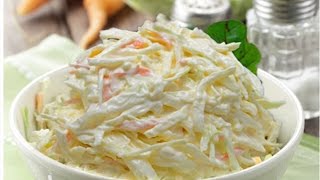 Coleslaw recipe  3 tips for worlds best slaw [upl. by Anawad570]