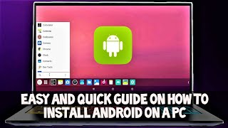 Android X86 for PC Installation and Preview 2021 [upl. by Venetis996]